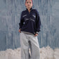 Navy Embroidered Sweater