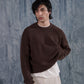 Brown tuk knit sweater for men in Pakistan