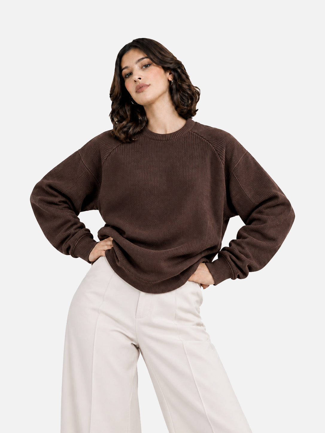 Brown Knitted Sweater
