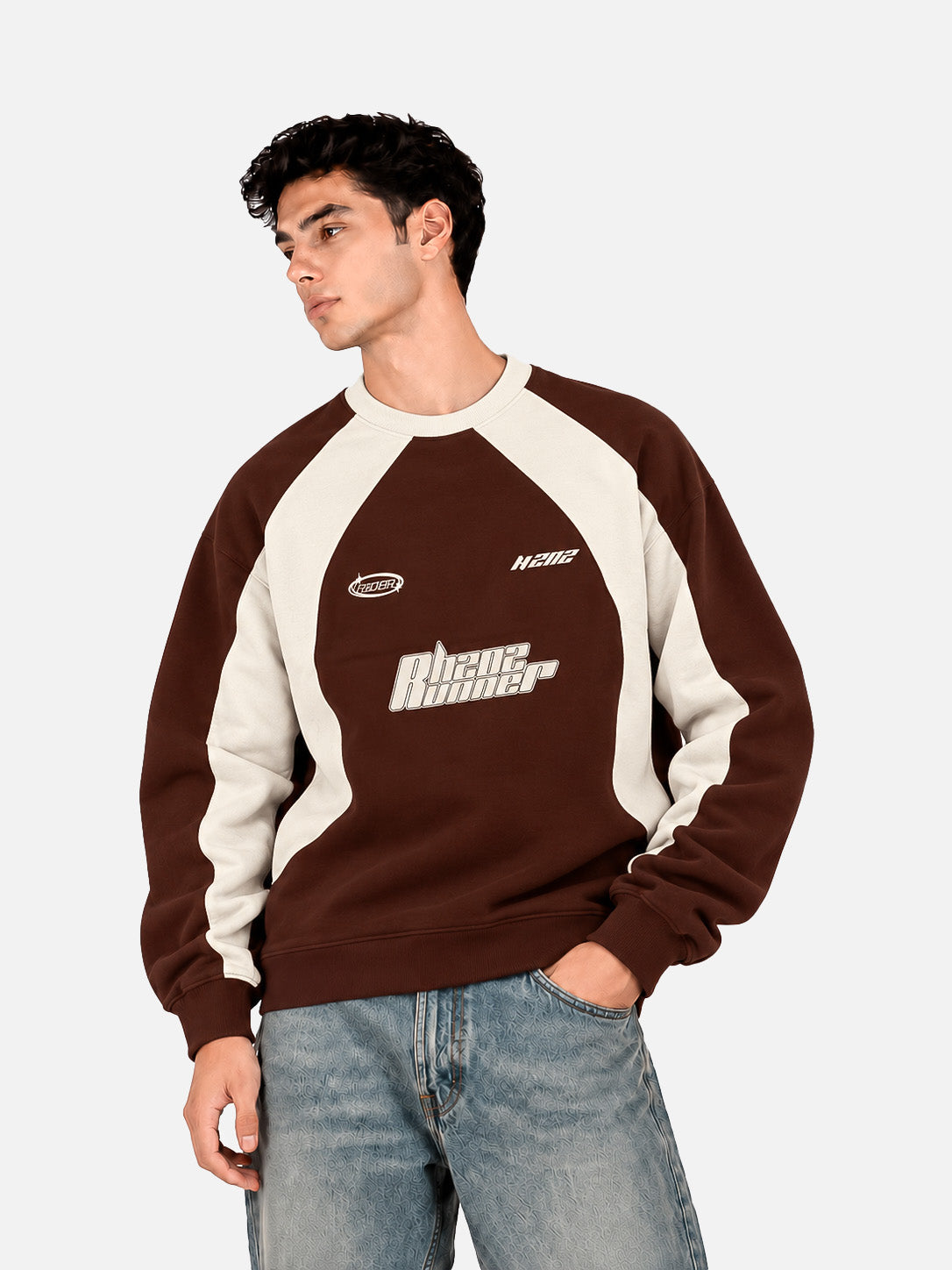 Brown Racer Sweatshirt