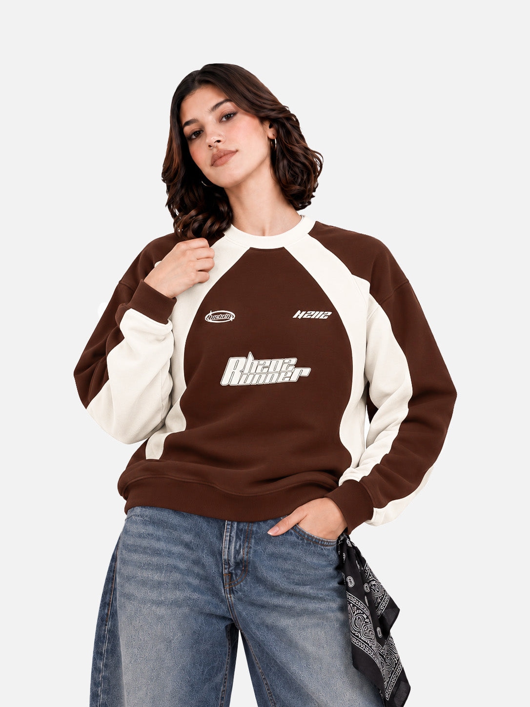 Brown Racer Sweatshirt