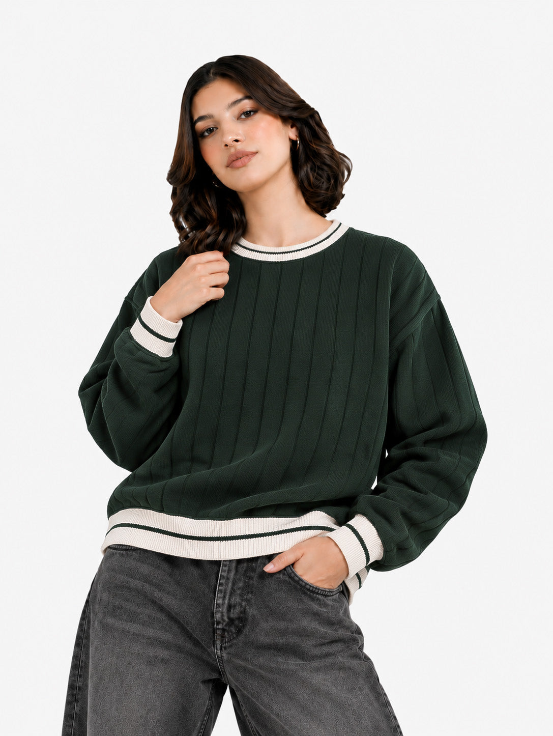 Green Knitted Sweater