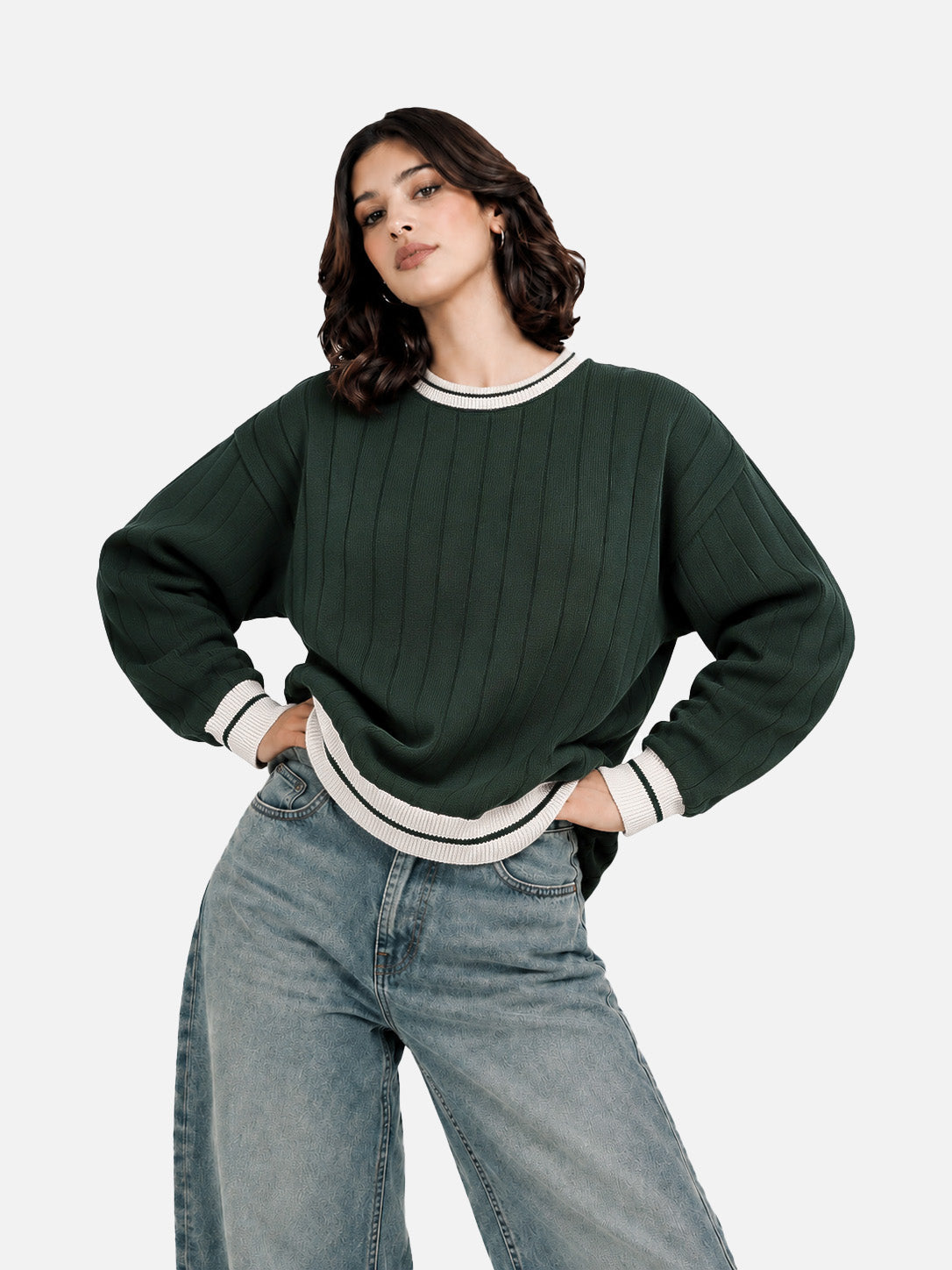 Green Knitted Sweater