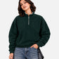 Green Sherpa Half Zipper