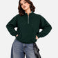Green Sherpa Half Zipper