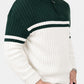 Green & Off White Sweater