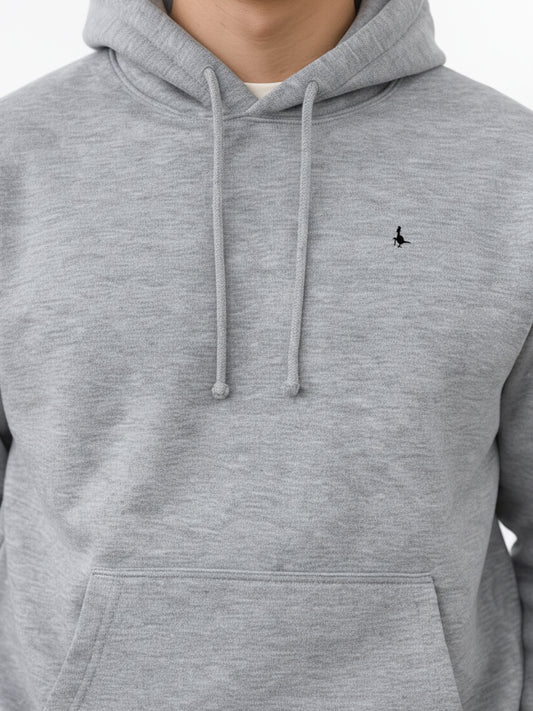 Heather Grey Hoodie Regular Fit
