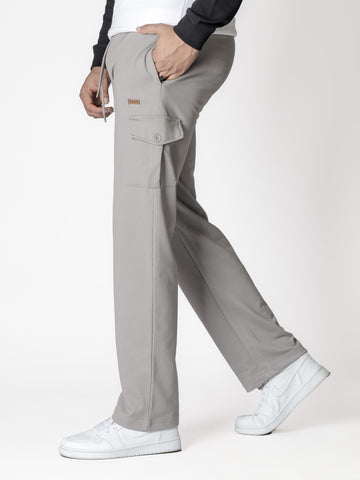 Gray Relax Fit Cargo