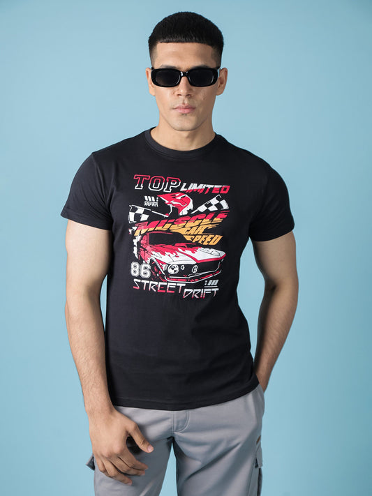 Black Graphic Tee