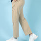 Beige Pleated Trouser