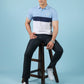 Sky Blue Color Panel Polo