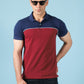 Navy / Red Color Panel Polo