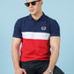 Navy / Red Color Panel Polo