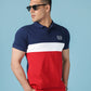 Navy / Red Color Panel Polo