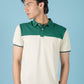Cream / Green Polo Shirt