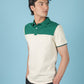 Cream / Green Polo Shirt