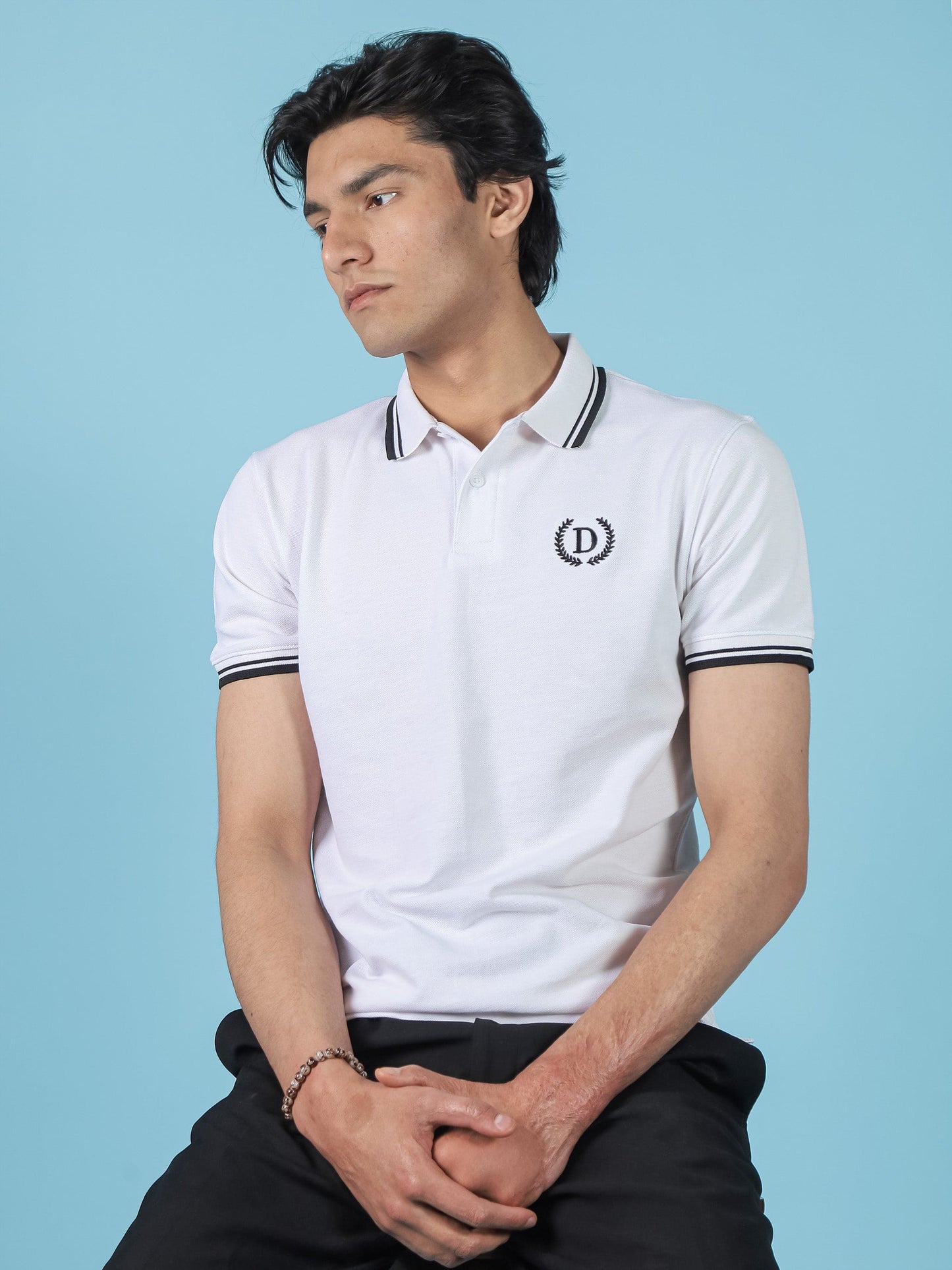 Solid White Polo