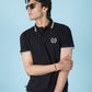Solid Black Polo