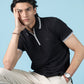 Black Zipper Polo