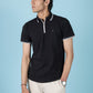 Black Zipper Polo