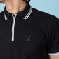 Black Zipper Polo