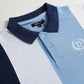Blue Color Block Polo