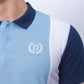 Blue Color Block Polo