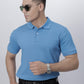 Blue Ribbed Polo