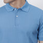 Blue Ribbed Polo
