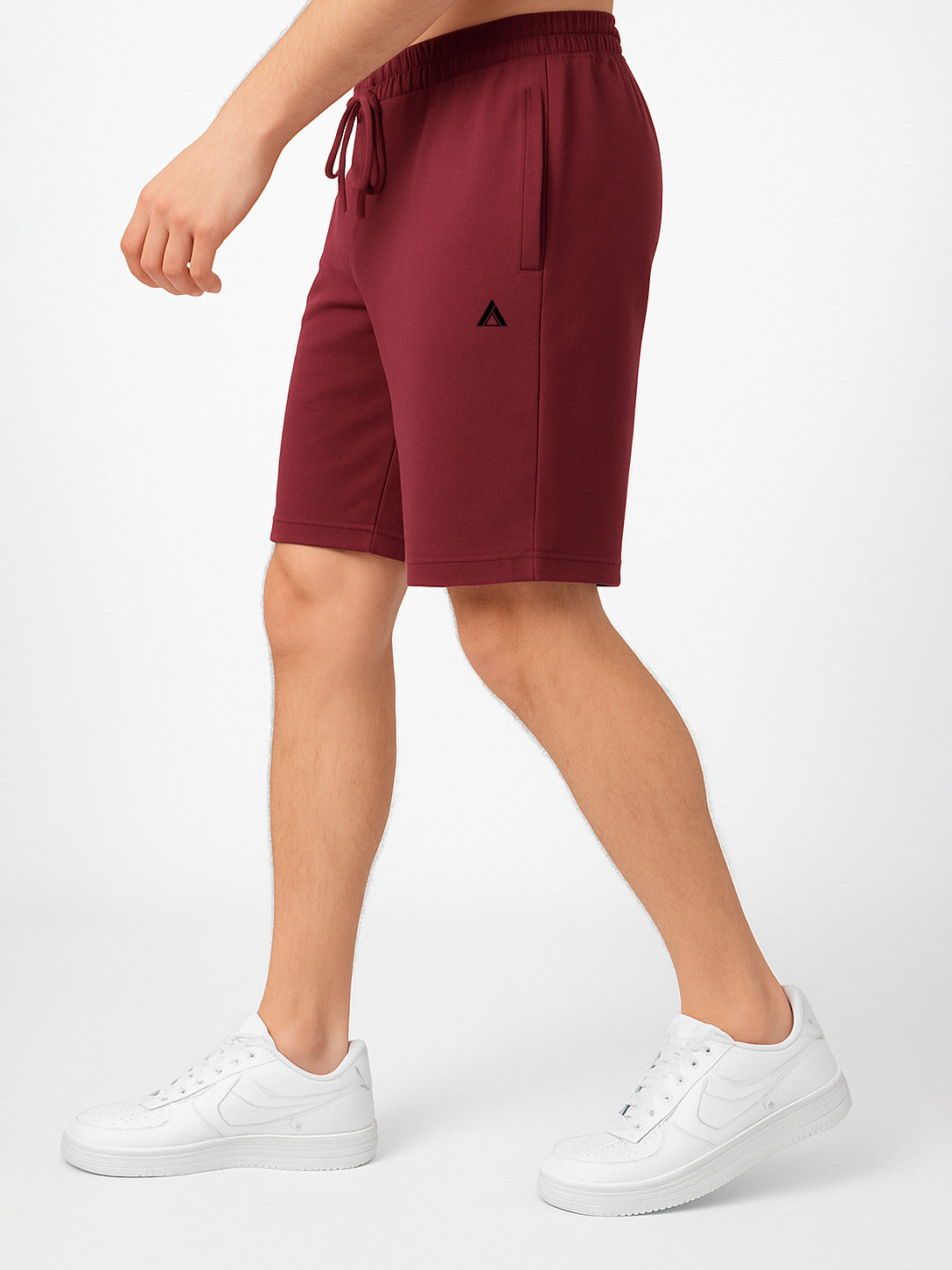 Solid Maroon Shorts