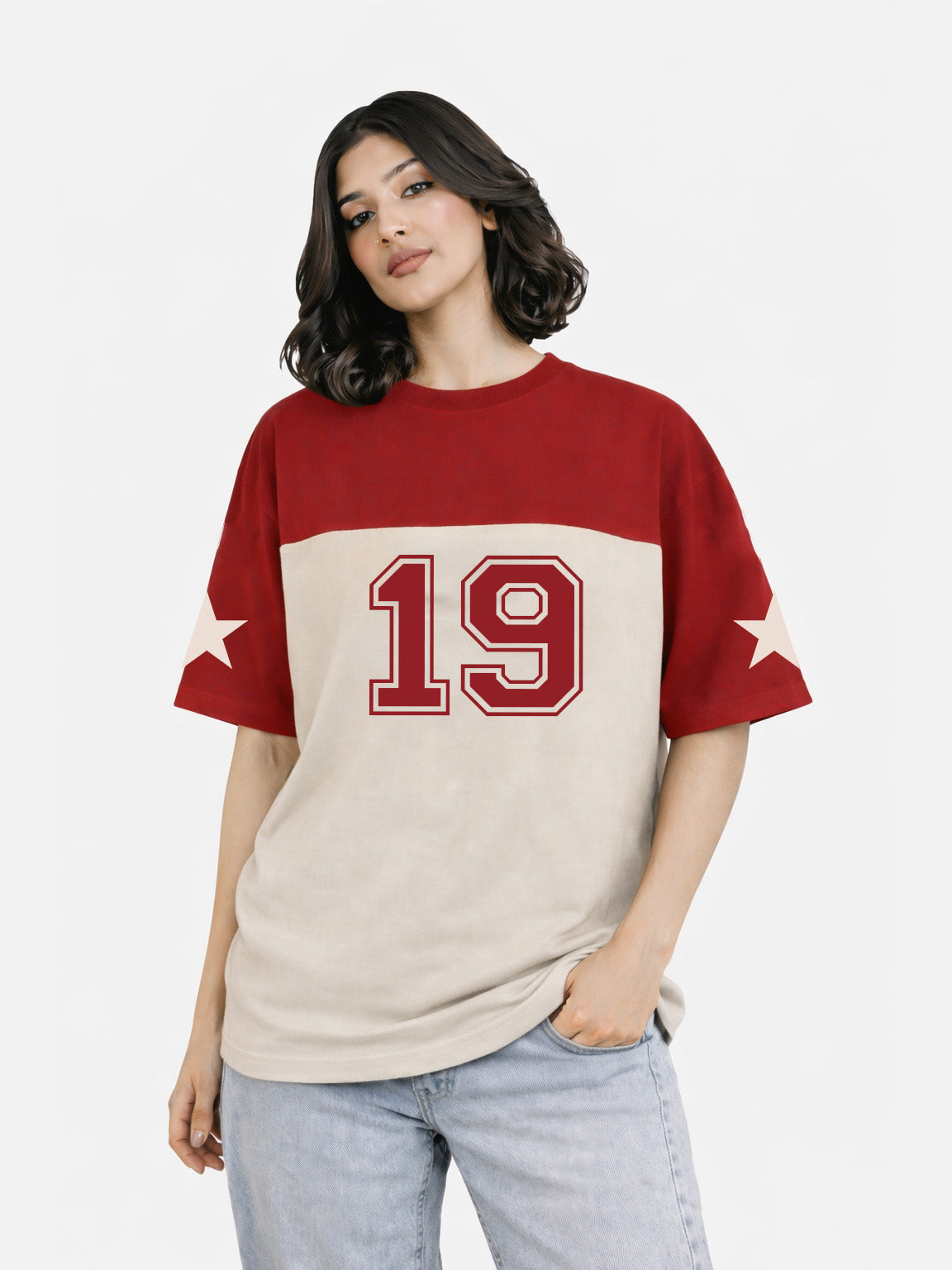 Maroon Digit Graphic Tee