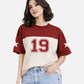 Maroon Digit Graphic Tee