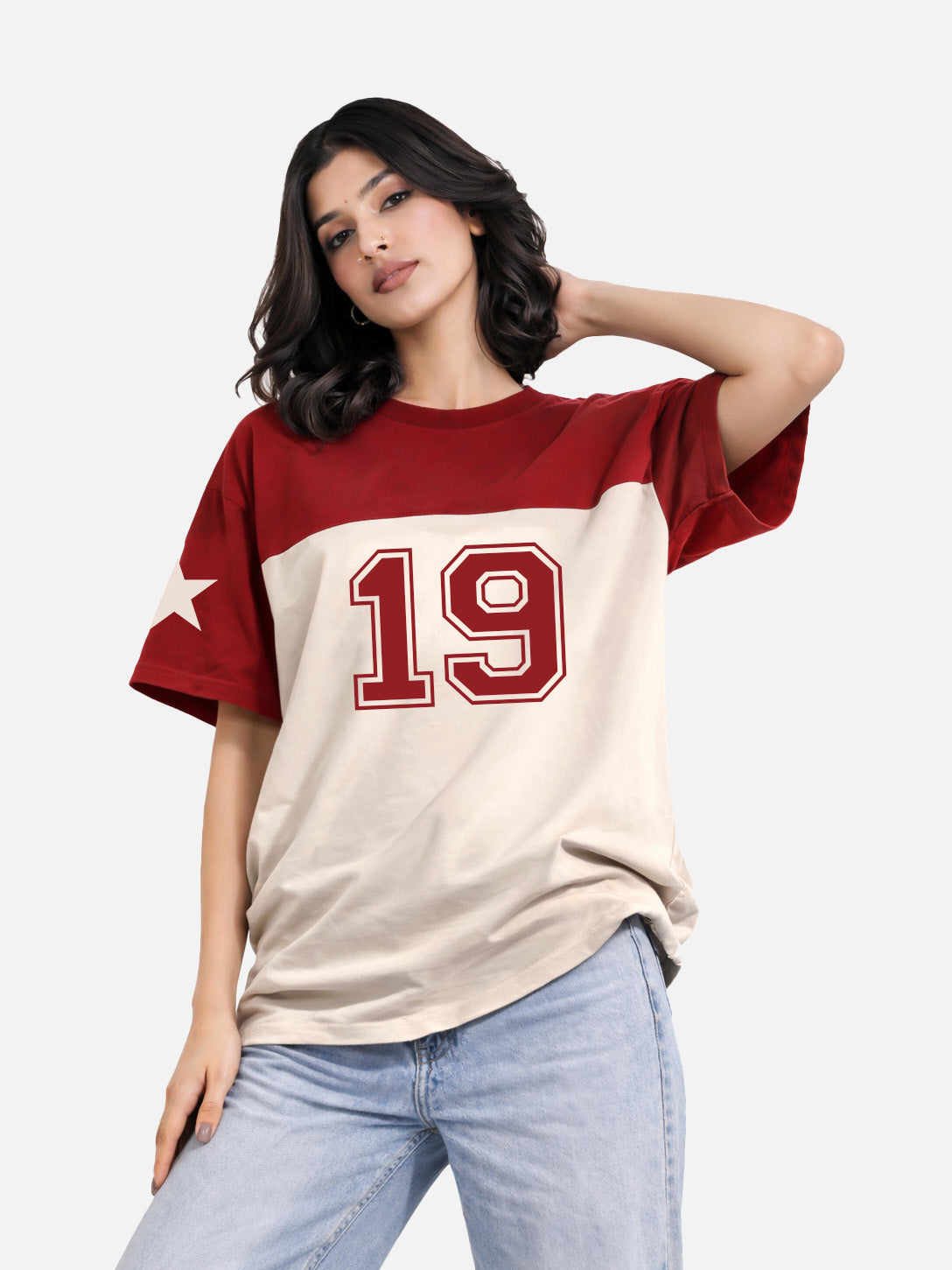 Maroon Digit Graphic Tee