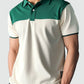 Cream / Green Polo Shirt