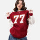 Maroon Digit Sweatshirt