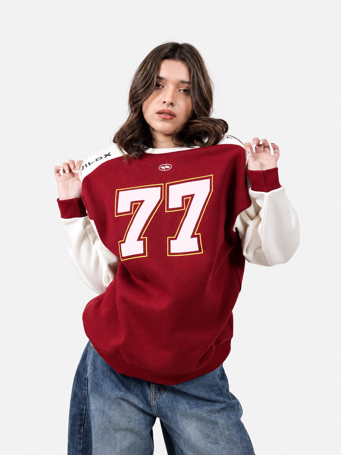 Maroon Digit Sweatshirt