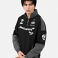Black & Smoke Grey Quarter Zipper