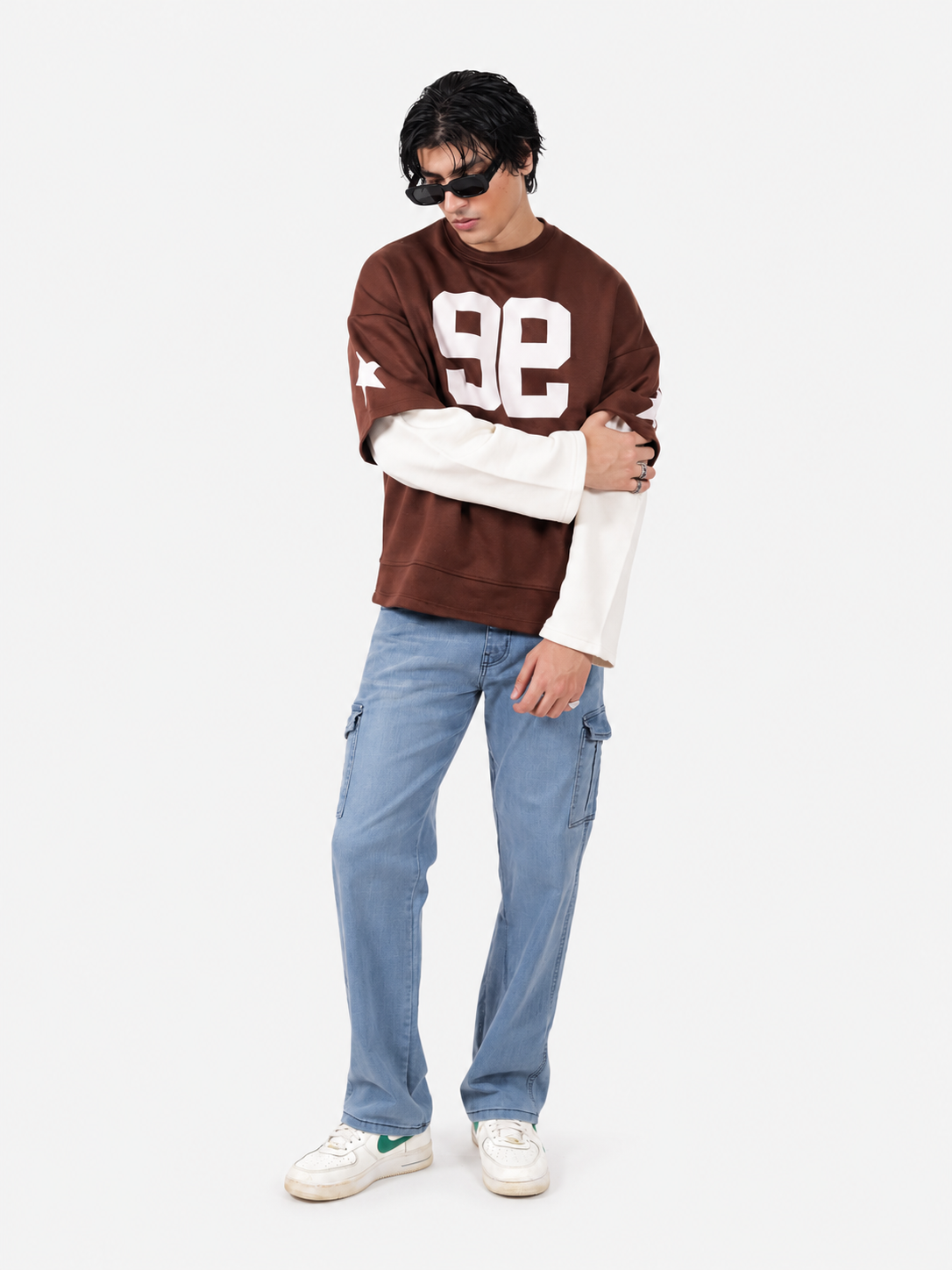 Brown Under Sleeve Sweatshirt