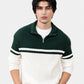 Green & Off White Sweater