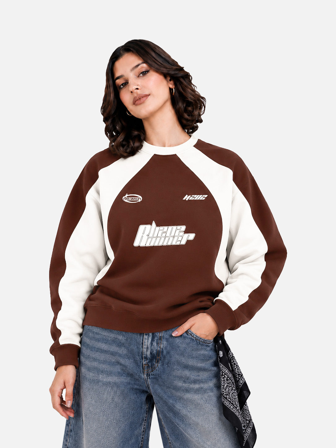 Brown Racer Sweatshirt