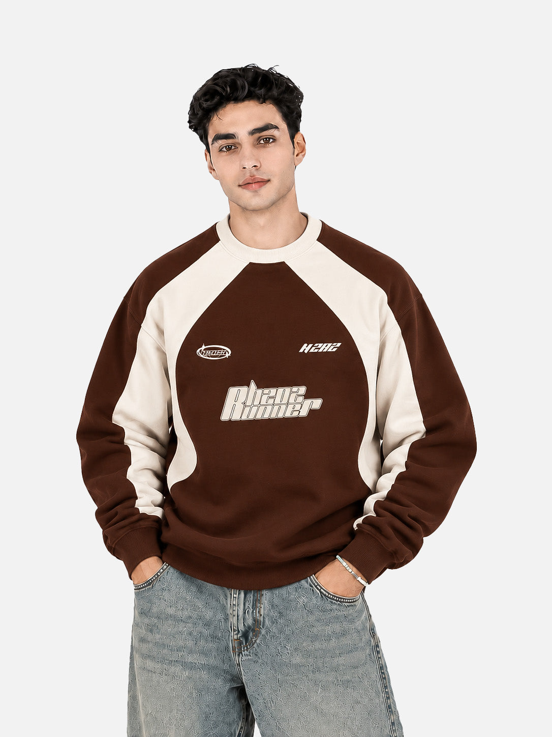 Brown Racer Sweatshirt