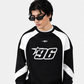 Black & White Racer Digit Sweatshirt