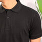 Black Ribbed Polo