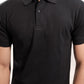 Black Ribbed Polo