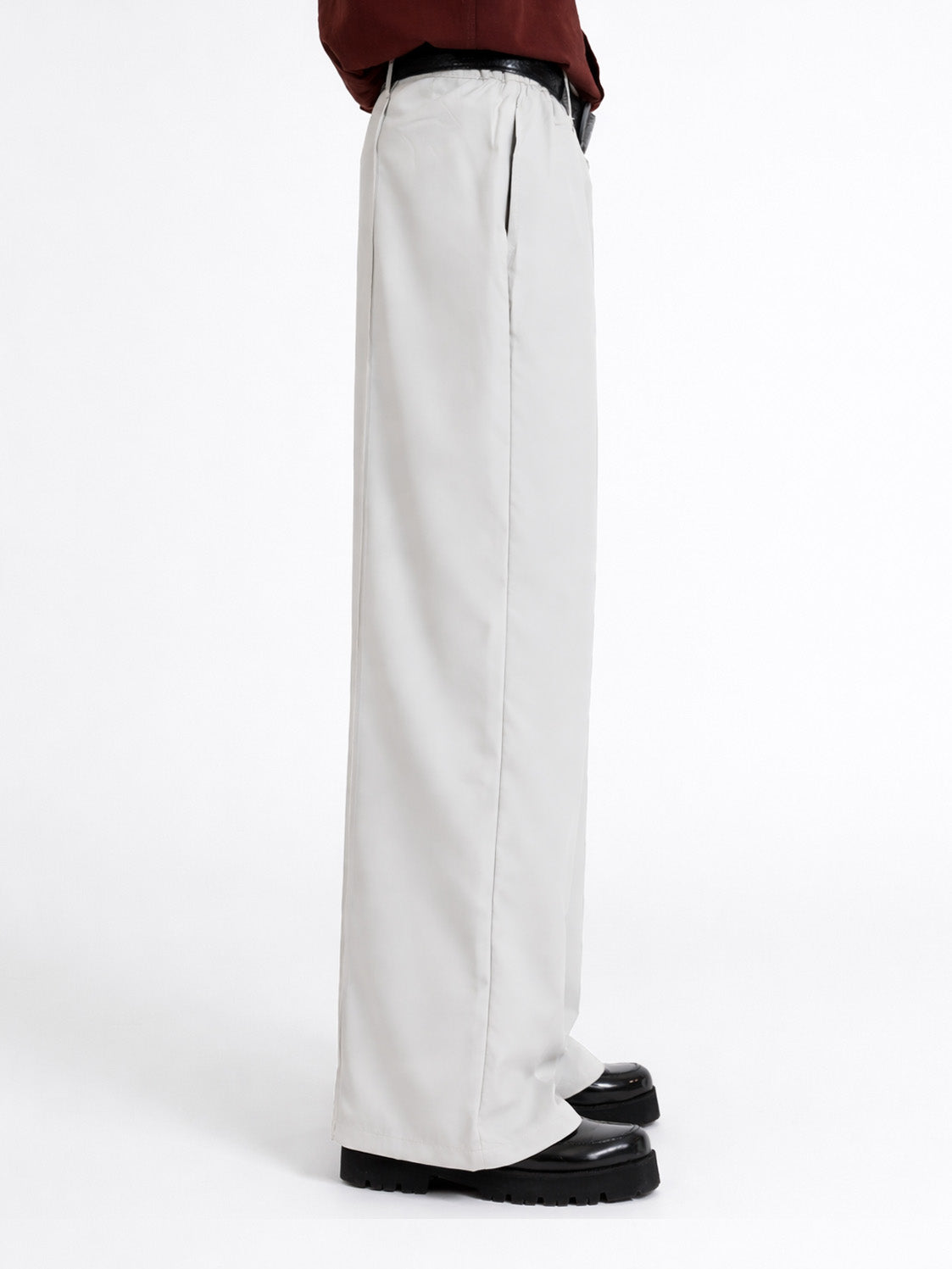 Off White Pleated Pants