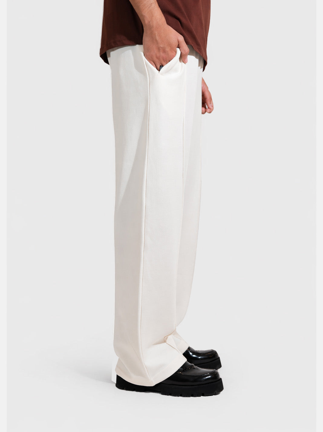 Off-White Pleated Trouser