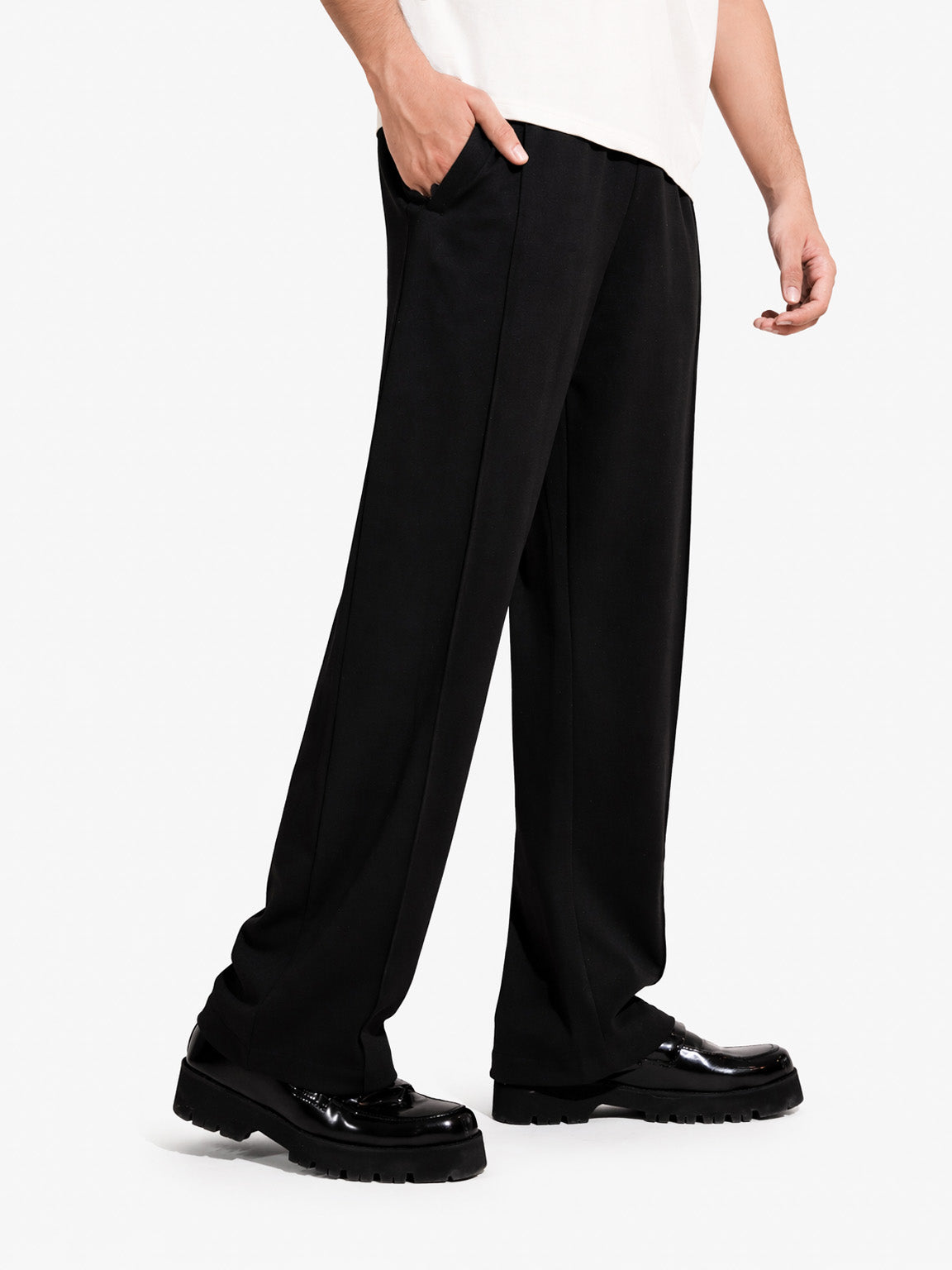 Black Pleated Trouser