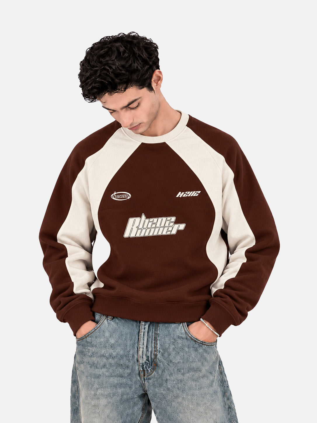 Brown Racer Sweatshirt