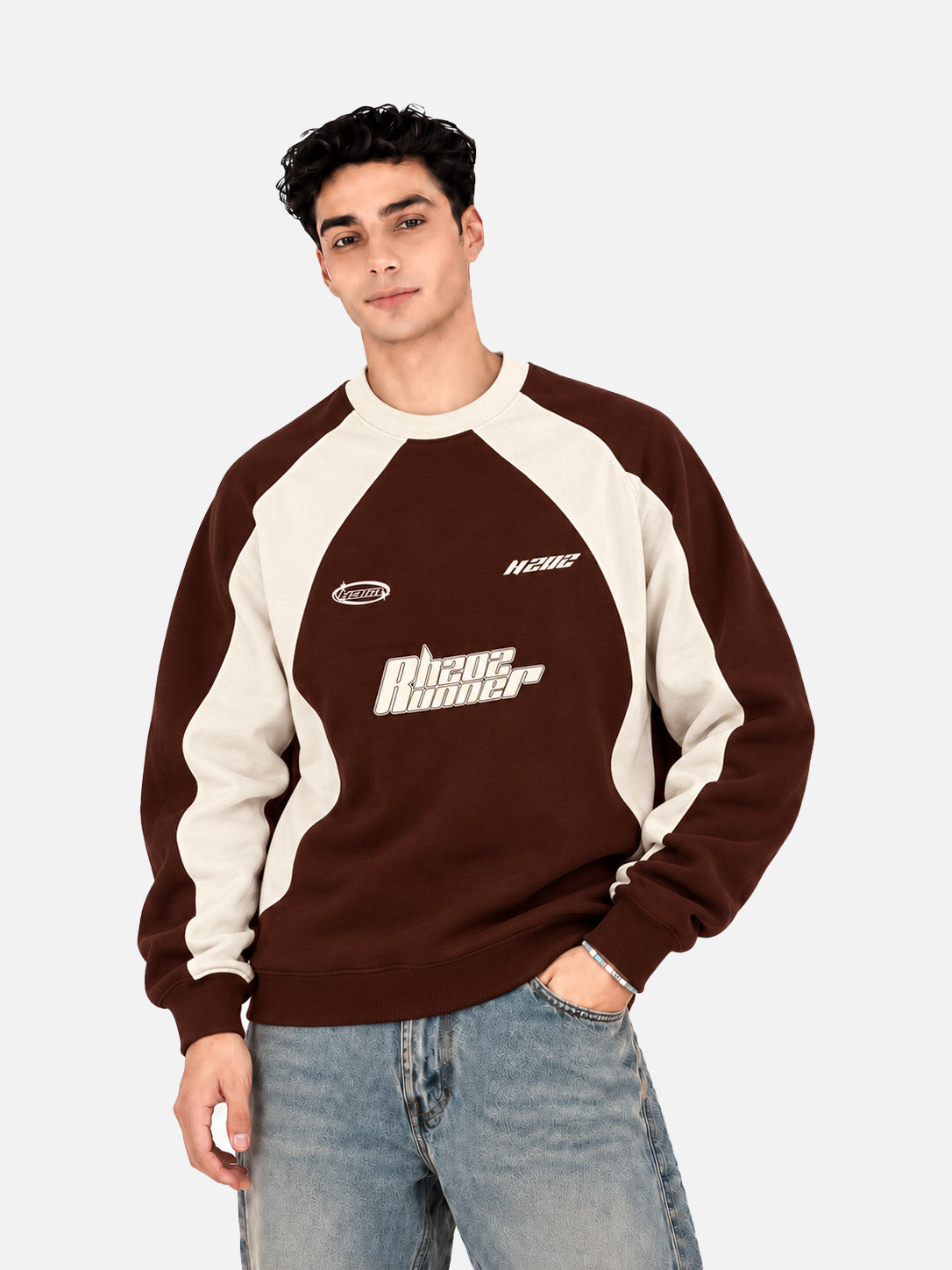 Brown Racer Sweatshirt
