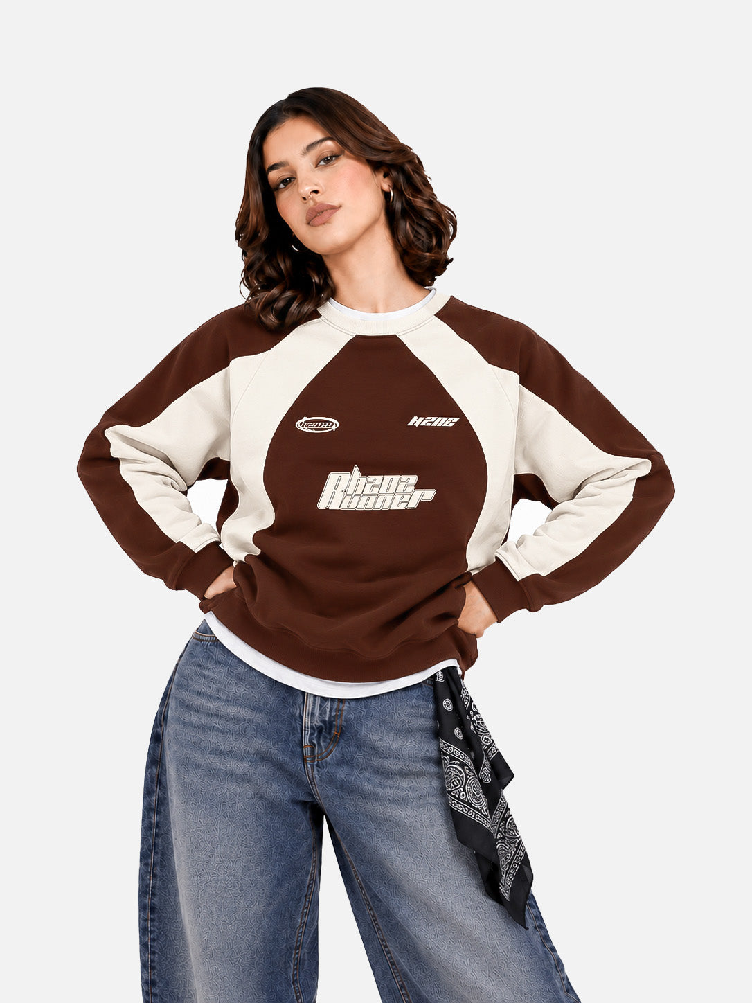 Brown Racer Sweatshirt